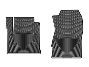 WeatherTech 14+ Chevrolet Silverado Front Rubber Mats - Black