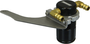 Moroso 15-17 Ford Mustang GT Air/Oil Separator Catch Can - Small Body - Billet Aluminum - Black