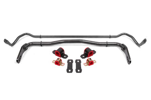 BMR 08-19 Dodge Challenger Front/Rear Hollow 38mm/25mm Sway Bar Kit w/ Bushings - Black Hammertone