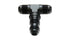 Vibrant -6AN Bulkhead Adapter Tee Fitting - Anodized Black Only