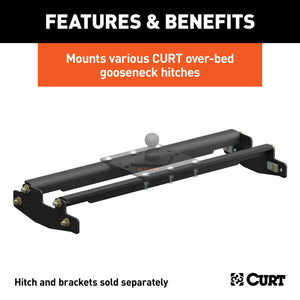 Curt 15-19 GMC Sierra 3500 HD Over-Bed Gooseneck Installation Brackets