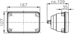 Hella Module 164 x 103mm H4 12V ECE Universal Lamp