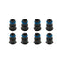 BLOX Racing 11mm Adapter Top (1/2in) w/Viton O-Ring & Retaining Clip (Set of 8)