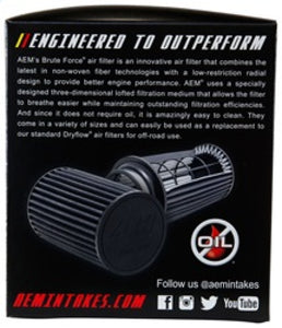 AEM 2.75 in x 5 in Dryflow Air Filter