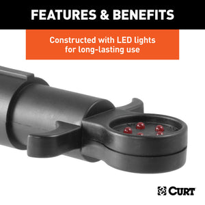 Curt 6-Way Round Connector Tester