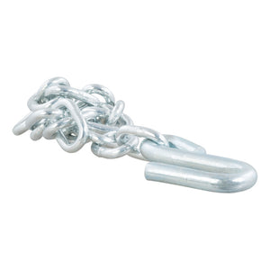 Curt 27in Safety Chain w/1 S-Hook (7000lbs Clear Zinc)