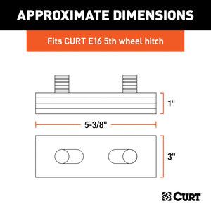 Curt E16 5th Wheel Wedge Kit