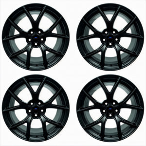 Ford Racing 15-20 Mustang19x10.5in & 19x11in Wheel Kit w/TPMS - Matte Black