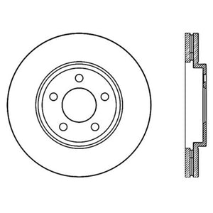 StopTech 03-09 Lincoln Town Car / 03-09 Mercury Grand Marquis Front Left Slotted & Drilled Rotor