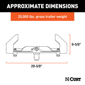 Curt OEM Puck System 5th Wheel Legs for Nissan Titan XD