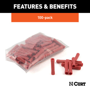 Curt Butt Connectors (22-18 Wire Gauge 100-Pack)