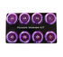 NRG Fender Washer Kit w/Color Matched M8 Bolt Rivets For Plastic (Purple) - Set of 8