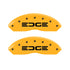 MGP 4 Caliper Covers Engraved Front & Rear Edge Yellow Finish Black Char 2008 Ford Edge