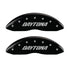 MGP 4 Caliper Covers Engraved Front & Rear Daytona Black finish silver ch