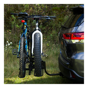 Curt Tray-Style Hitch-Mounted Bike Rack (2 Bikes 1-1/4in or 2in Shank)