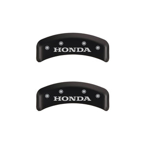 MGP 4 Caliper Covers Engraved Front & Rear Honda Red finish silver ch