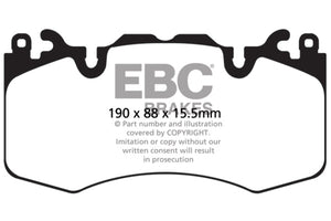 EBC 13+ Land Rover Range Rover 3.0 Supercharged Greenstuff Front Brake Pads