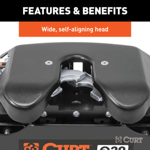 Curt Q20 5th Wheel Hitch w/Rails