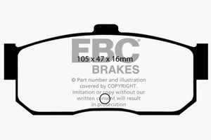 EBC 91-97 Infiniti G20 2.0 Redstuff Rear Brake Pads