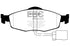 EBC 95-00 Ford Contour 2.0 Yellowstuff Front Brake Pads