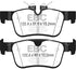 EBC 2017+ Volvo S90 2.0L Turbo Redstuff Rear Brake Pads