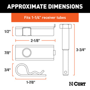 Curt Anti-Rattle Kit (Fits 1-1/4in Receiver)