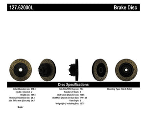 StopTech Slotted & Drilled Sport Brake Rotor