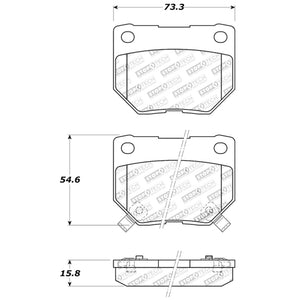 StopTech Performance 06-07 WRX Rear Brake Pads