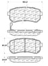 StopTech 10-13 Kia Forte Koup Street Select Rear Brake Pads