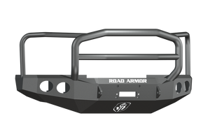 Road Armor 08-10 Ford F-250 Stealth Front Winch Bumper w/Lonestar Guard - Tex Blk