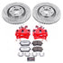 Power Stop 04-09 Audi S4 Rear Z26 Street Warrior Brake Kit w/Calipers