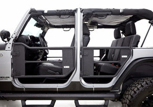Rampage 2007-2018 Jeep Wrangler(JK) 2-Door Tube Doors With Netting - Black