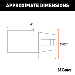 Curt LED Electrical Adapter (7-Way RV Blade Vehicle to 4 or 5-Way Flat Trailer)