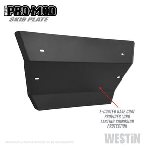 Westin 19-21 Chevrolet Silverado 1500 Outlaw/Pro-Mod Skid Plate - Tex. Blk