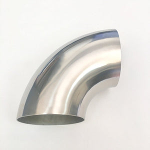 Ticon Industries 2.5in Diameter 90 1.2D/3in CLR 1mm/.039in Wall Thickness Titanium Elbow