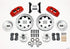 Wilwood Dynapro 6 Front Hub Kit 12.19in Drilled Red 70-78 Camaro