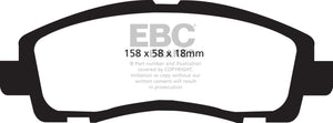 EBC 09-14 Acura TL 3.5 Greenstuff Front Brake Pads