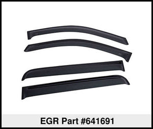 EGR 2019 Chevy 1500 Crew Cab Tape-On Window Visors - Set of 4 Dark Smoke