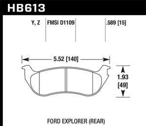 Hawk Performance Ceramic Street Brake Pads