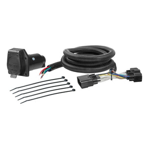 Curt 11-15 Ford Explorer Custom Wiring Harness (7-Way RV Blade Output)