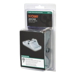 Curt Bolt-On Jack Foot (Fits 2in Tube 2000lbs Packaged)