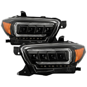 Spyder 16-20 Toyota Tacoma LED Model Only High-Power LED Headlights - Black PRO-YD-TT16LEDAP-BK