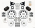 Wilwood Forged Dynalite Front Kit 12.19in Drilled AMC 71-76 OE Disc w/o Bendix Brakes