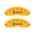 MGP 4 Caliper Covers Engraved Front Lincoln Engraved Rear MKX Yellow finish black ch