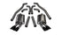 Corsa 2012-2015 Chevrolet Camaro Coupe ZL1 6.2L V8 Black Sport Cat-Back + XO Exhaust