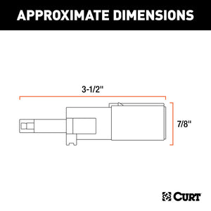 Curt Electrical Adapter (4-Way Round Vehicle to 4-Way Flat Trailer)