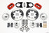 Wilwood Forged Dynalite Front Kit 12.19in Red 37-48 Ford Psgr. Car Spindle