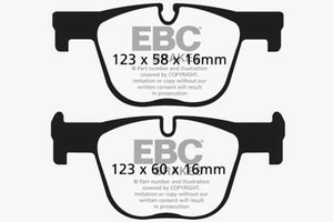 EBC 2017+ BMW 430 Coupe/Gran Coupe (F32/F33/F36) Bluestuff Rear Brake Pads