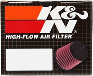 K&N Filter Universal Rubber Filter 2 7/16 inch 20 Degree Flange 3 3/4 inch OD 6 inch Height