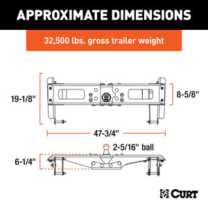 Curt 2020 Chevrolet Silverado / GMC Sierra 2500HD/3500HD OEM Style Gooseneck Hitch